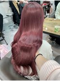 6870ラベンダーパープルハイトーンカラー波巻きレイヤーロング