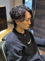 エクファフォーメン(EX-FA FOR MEN)&nbsp;波巻きウルフ 滋賀/瀬田/ウルフ/アッシュブラック/カルマパーマ