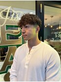 MEN'SHAIRウルフカルマパーマメンズショートイージーパーマ
