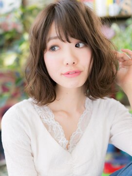 カバーヘア ブリス 上尾西口店(COVER HAIR bliss) 大人ガーリー抜け感ヘアくせ毛風小顔セミディc6上尾20代30代40代