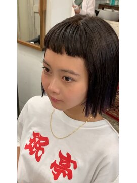 ラグ(log) サロンワーク×インナーカラーボブ