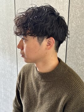 ニアウ 太田店(Niau) メンズマッシュ波巻きスパイラルパーマツイストスパイラルパーマ