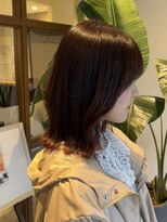 美容室 アイディー i-dee ピンクブラウン