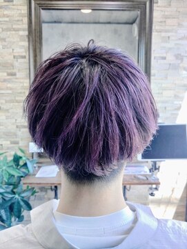 アトリエナガノ(atelier nagano) ショートボブ/ニュアンスカラー/センターパート/ブルージュ