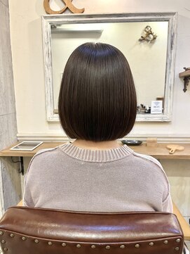 アンドヘアー 西葛西(&-HAIR) 髪質改善ツヤツヤボブ