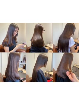 【高石/髪質改善】髪に優しい"縮毛矯正"仕上がりはナチュラルなのに持続性◎サラサラの手触り！