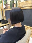 ショートボブ/ストレート/ナチュラル