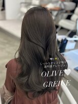 アイシー 表参道(ICY)&nbsp;オリーブグレージュ/透明感カラー/ブリーチなしダブルカラー