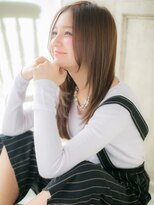 モッズ ヘア 福岡姪浜店(mod's hair)&nbsp;mod's姪浜/美髪艶感ストレート姫カット顔周りレイヤーロングj