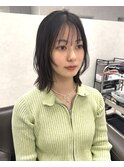 ★20代30代40代U24レイヤーボブ似合わせくびれヘア小顔顔まわり