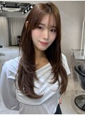 韓国レイヤー顔周りレイヤーシャギーレイヤーロングレイヤー