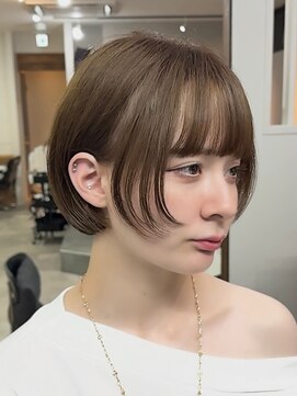 ビュー フクオカ(VIEW FUKUOKA) ミニボブ×小顔に見える顔周りカット/ショート/ボブ/髪質改善