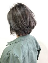 リノア 西梅田 福島(Linoa)&nbsp;梅田/髪質改善/細めハイライトカラー×シャギーウルフパーマ