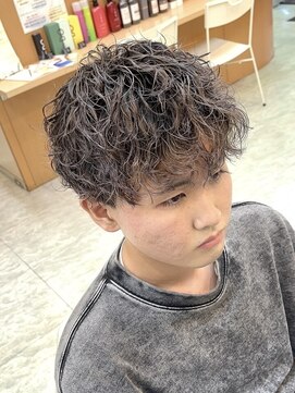 マキシム ナカイ(MAXIM NAKAI) スパイラルパーマグレージュカラーメンズパーマダブルカラー