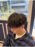 ツイストスパイラル/縦落ちパーマ/メンズ/南越谷
