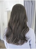 春カラーくすみ透明感カラーグレージュブリーチなしダブルカラー