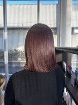 アース 焼津店(HAIR&MAKE EARTH)&nbsp;外はねボブ×ピンクラベンダー×髪質改善カラー