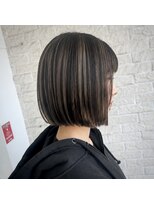 プロデュース 陽光台店(Produce)&nbsp;コントラストハイライト×切りっぱなしボブ