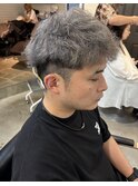 メンズシルバーグレー