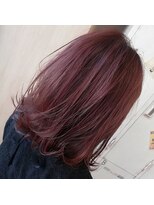 アグ ヘアー ビオラ 弘前駅前店(Agu hair viola) 極細ハイライト　ピンクバイオレット