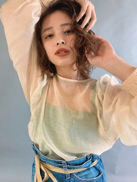 クラフト ヘア デザイン(CRAFT HAIR DESIGN) レイヤーウルフミディ×外国人風コーラルベージュ