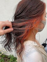 キコエル 三軒茶屋(kikoeru)&nbsp;大人かわいいフロントインナーオレンジカラー[三軒茶屋]