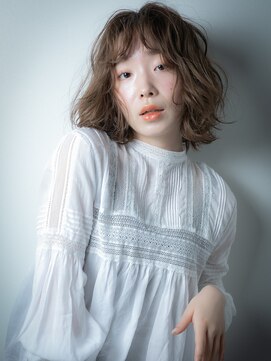 モッズヘア 上尾西口店(mod's hair) シアーグレージュくせ毛風抜け感ウルフボブw上尾10代20代30代