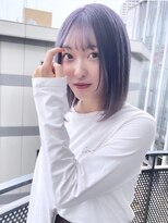 アミヘアーサプライ(AMI Hair Supply)&nbsp;フェザーバング/ボブ/大人かわいいダブルカラー/韓国風ボブ