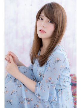 ミック 日暮里店(miq) 大人かわいい重めスタイルヴェールカラーエアストレートa1