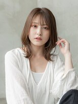 ケアリー 武蔵小杉(Carelly) 大人かわいい前髪セシルカットココアブラウンフリンジウェーブ