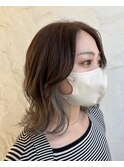 グレージュインナーカラー