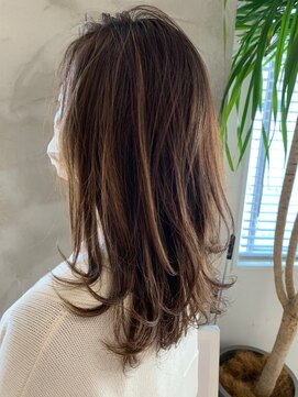 ヘアブランコブランコ 横浜(hair blanco_blanco) ボブウルフ/くびれヘア/グレージュカラー/ココアベージュ/横浜駅