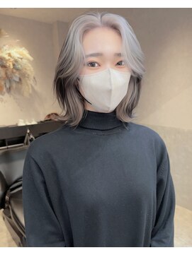 ロンド レア 天神大名店(Lond Le’a) ダブルカラー/インナーカラー/イヤリングカラー/ミルクティ