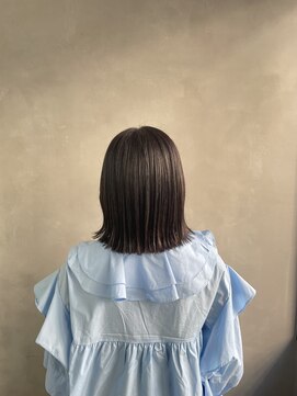 エイト プラット 渋谷2号店(EIGHT plat) 切りっぱなしボブ　艶感カラー