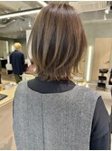 レイヤーカット ボブレイヤー ボブ くびれヘア 外ハネ