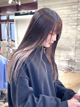 ヲタク(wotaku.) インナーカラーイヤリングカラーピンクカラーブリーチハイトーン