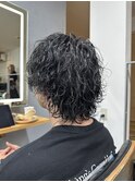 【oasisオグラ】メンズマッシュウルフ波巻ツイストスパイラル