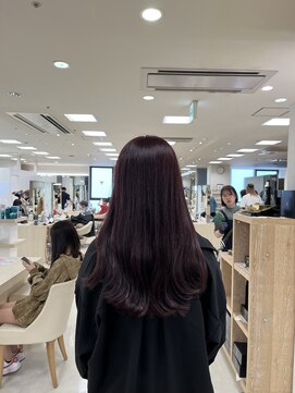 ケンジ 平塚ラスカ店(KENJE) ブリーチなしワインレッド