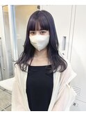 ケアブリーチ×ダブルカラー×ダークパープル(表参道)
