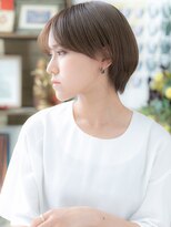 カバーヘア イヴ 戸頭店(COVER HAIR EVE) ★くすみベージュ大人かわいい耳掛け小顔ショート20代30代★10