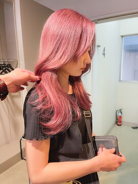 エイト 横浜店(EIGHT) コットンピンクダブルカラー/ケアブリーチ/髪質改善/韓国風