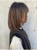 ミルクブラウン/ダークパープル/ナチュラルショート/夏/町田