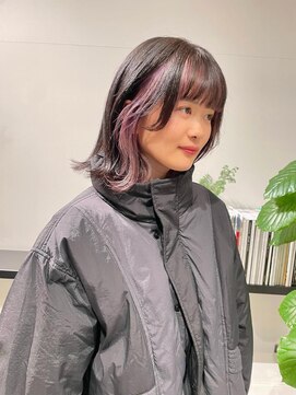 クリアーオブヘアー 栄南店(CLEAR of hair) インナーカラー×ボブ/RIHO