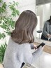 【5月～】【ブリーチ無し】ケアダブルカラー+カット+TOKIO超音波