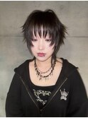 レイヤーカットシャギーカットショートウルフ