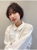 癖毛風ショート/くびれショート/ショートボブ