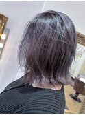 ラベンダーグレージュ×バレイヤージュ