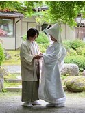ブライダル/和装/着付け/ヘアアレンジ/白無垢/綿帽子/袴