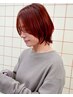 <ブリーチなしで透明感を＞ブリーチなしダブルカラー＋CUT [阿部野/天王寺]