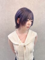 ホワイトブロンド/イメチェンヘアスタイル/ラベンダーカラー